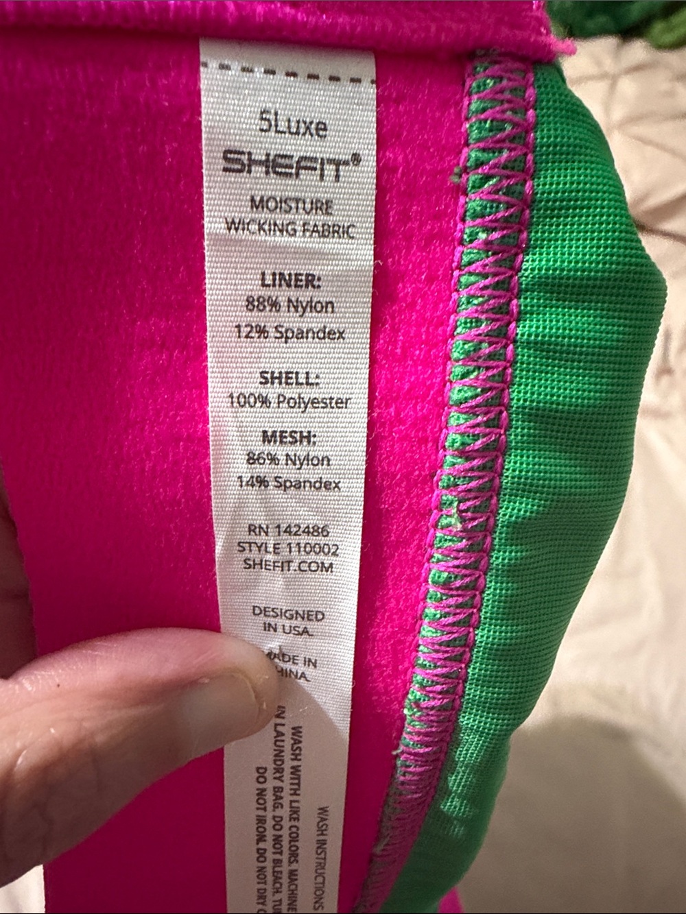 SHEFIT Ultimate Sports Bra Kelly Green High Impact Front Zip NWOT Size 5Luxe - Picture 4 of 11